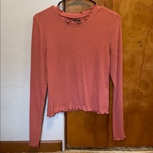 fitted long sleeve shirt